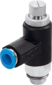 Van tiết lưu một chiều: One-way flow control valve GRLA-1/8-QS-8-RS-B  (162966)